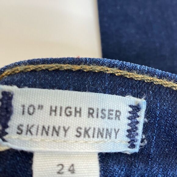 Madewell 10” High Riser Skinny Skinny Jeans Size 24 - Picture 5 of 9